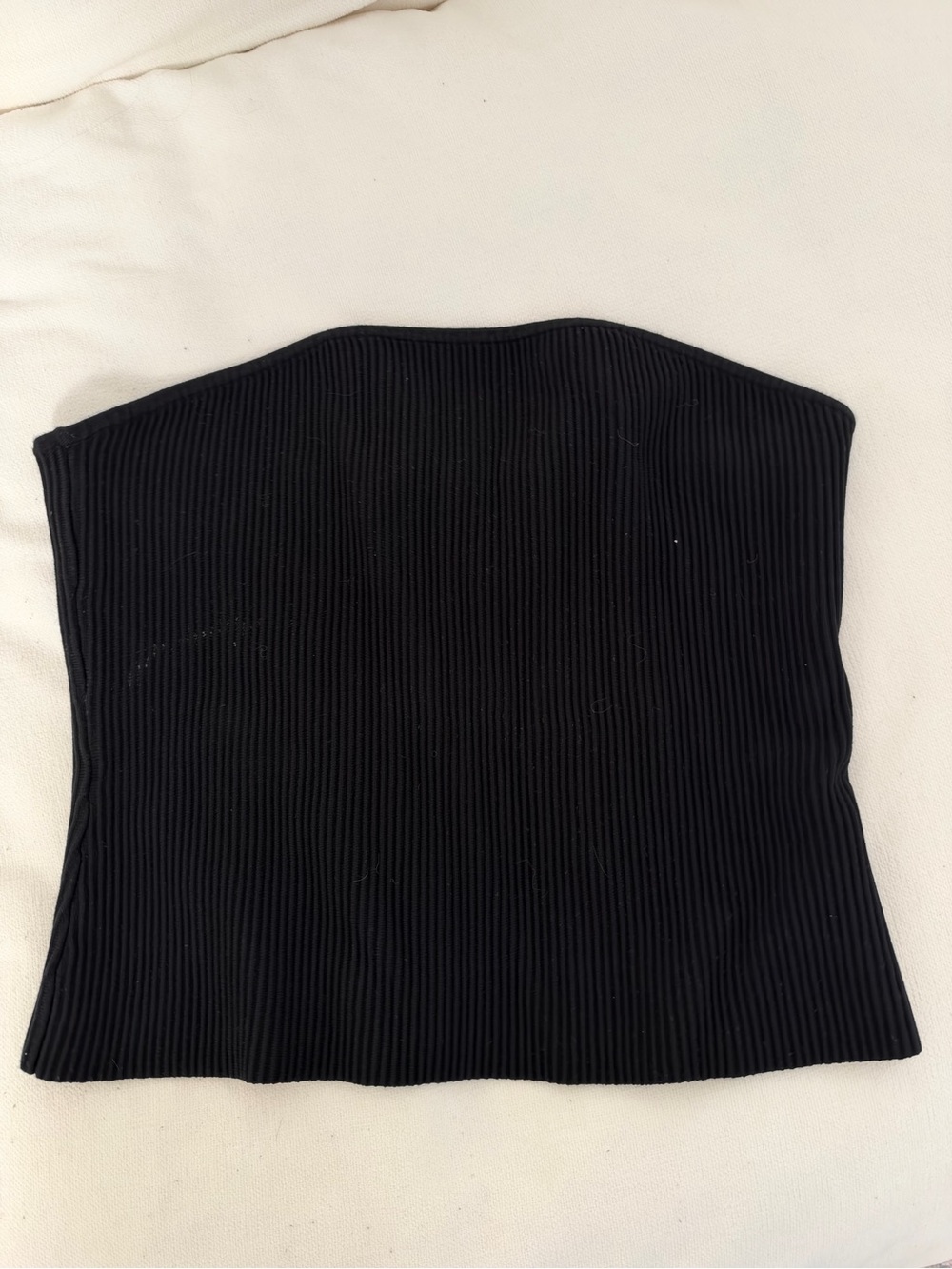 Banana Republic Black Ribbed Strapless Camisole